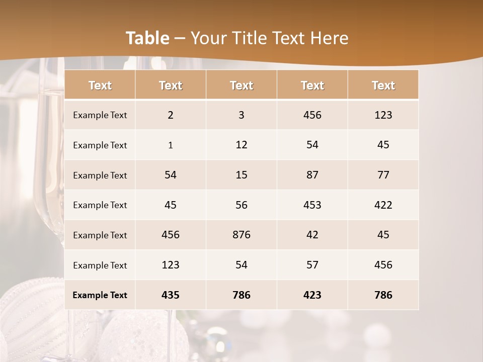 Tree Glass Symbol PowerPoint Template
