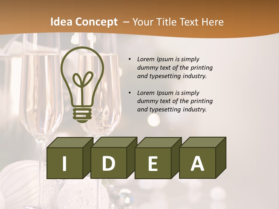 Tree Glass Symbol PowerPoint Template
