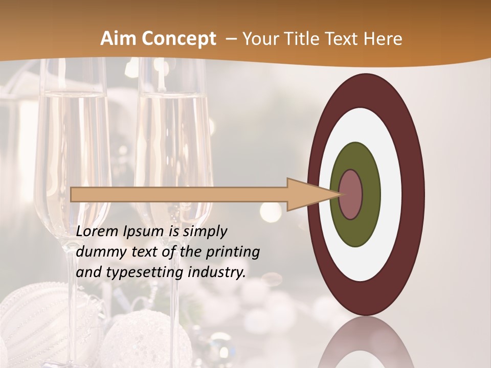 Tree Glass Symbol PowerPoint Template