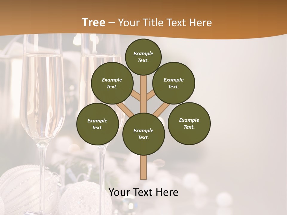 Tree Glass Symbol PowerPoint Template