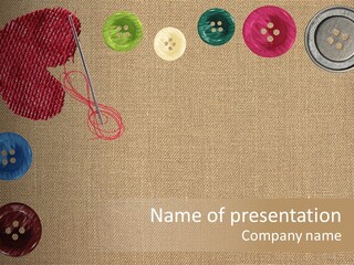 Bright Seamstress Sewing PowerPoint Template