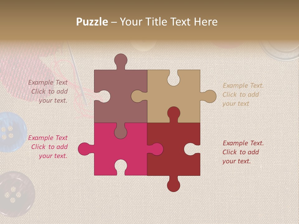 Bright Seamstress Sewing PowerPoint Template