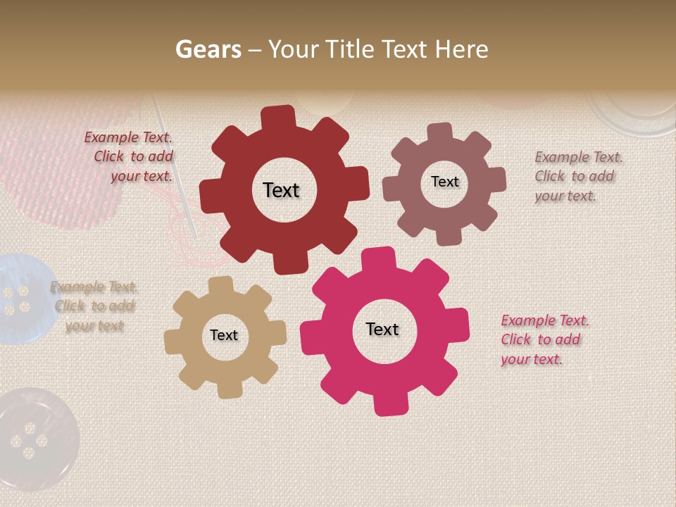 Bright Seamstress Sewing PowerPoint Template