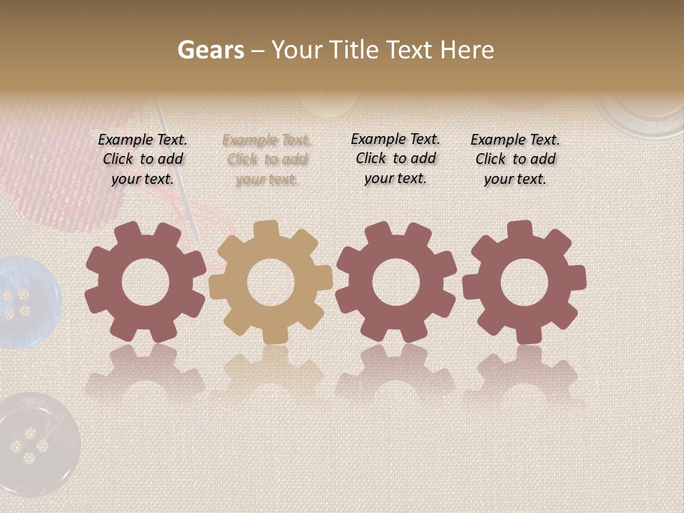 Bright Seamstress Sewing PowerPoint Template