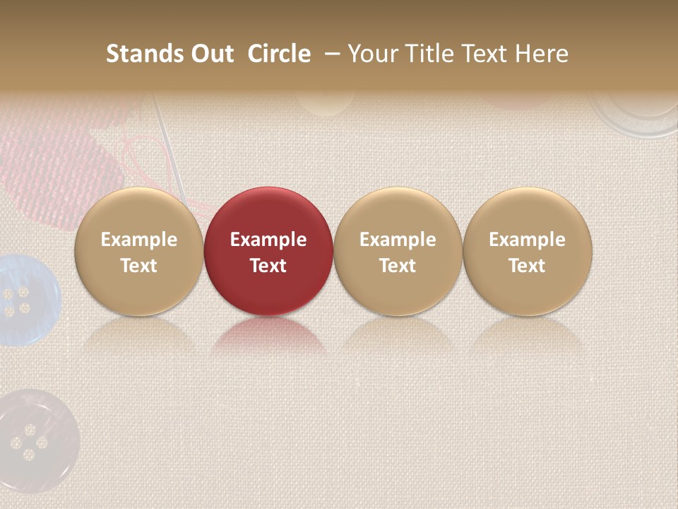 Bright Seamstress Sewing PowerPoint Template