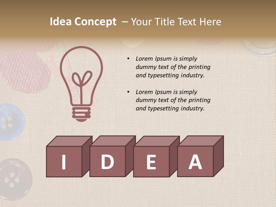 Bright Seamstress Sewing PowerPoint Template