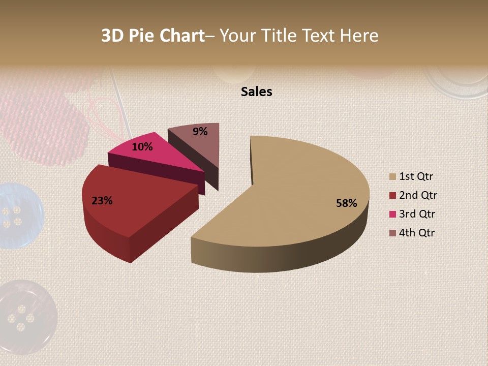 Bright Seamstress Sewing PowerPoint Template