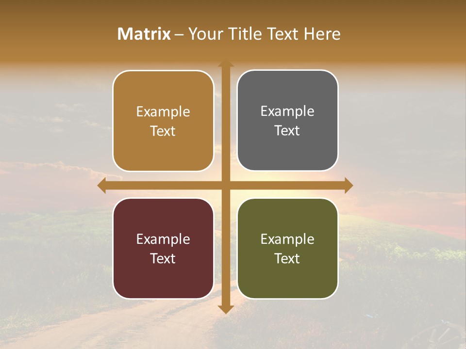 Agriculture Footpath Wheel PowerPoint Template