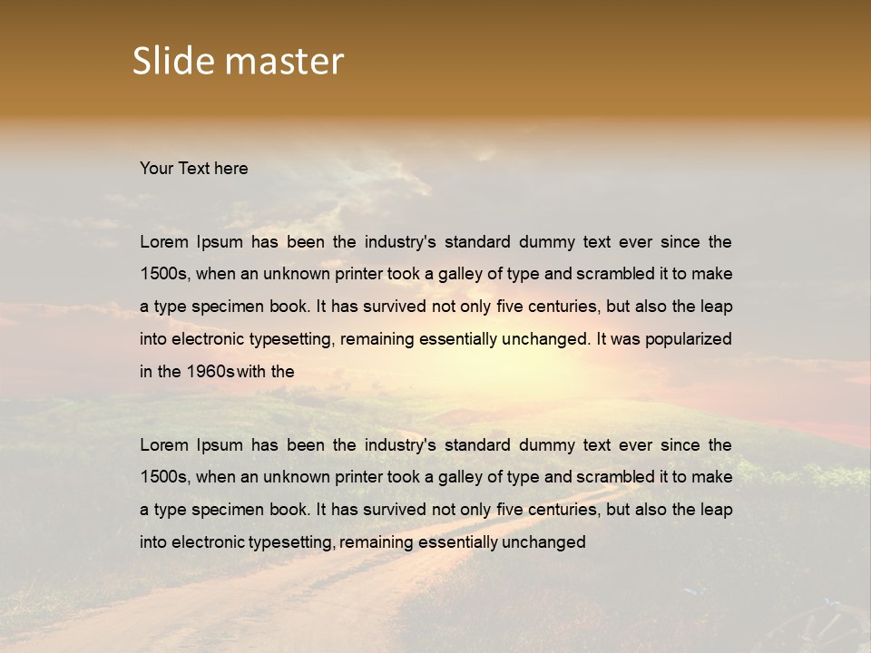 Agriculture Footpath Wheel PowerPoint Template