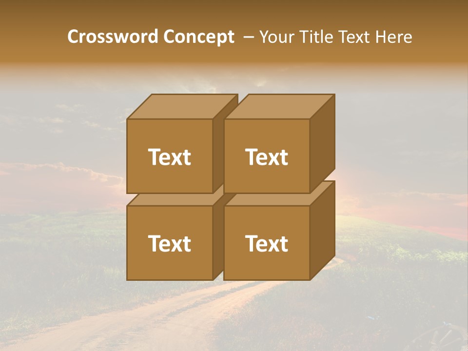 Agriculture Footpath Wheel PowerPoint Template