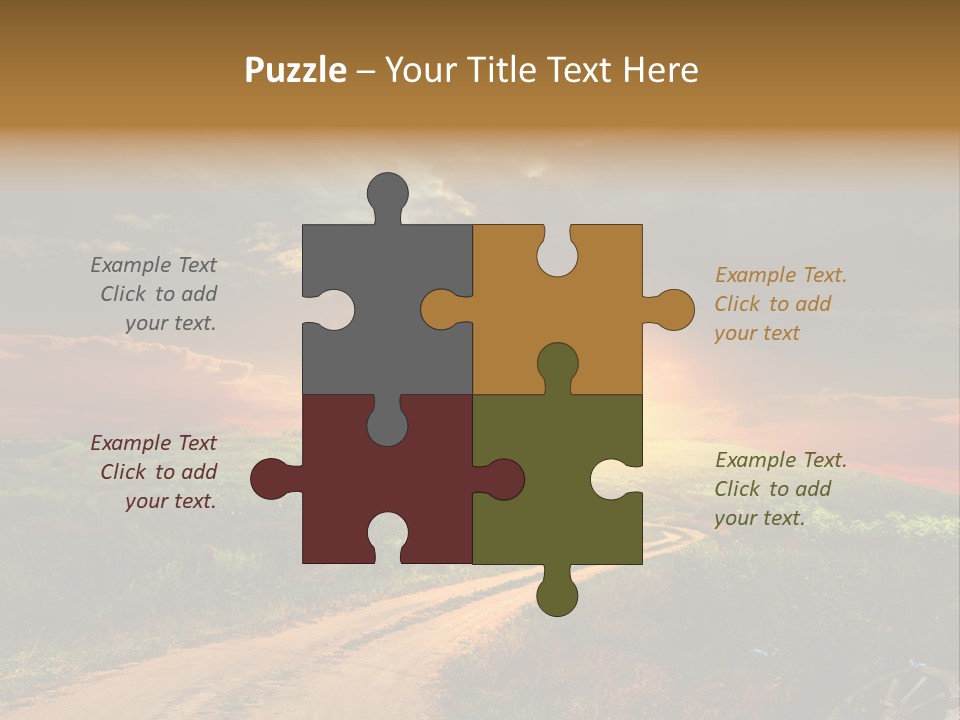 Agriculture Footpath Wheel PowerPoint Template