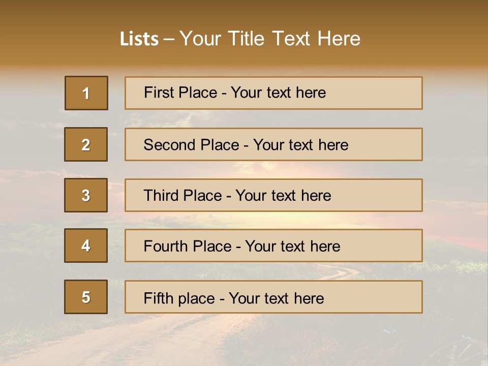 Agriculture Footpath Wheel PowerPoint Template