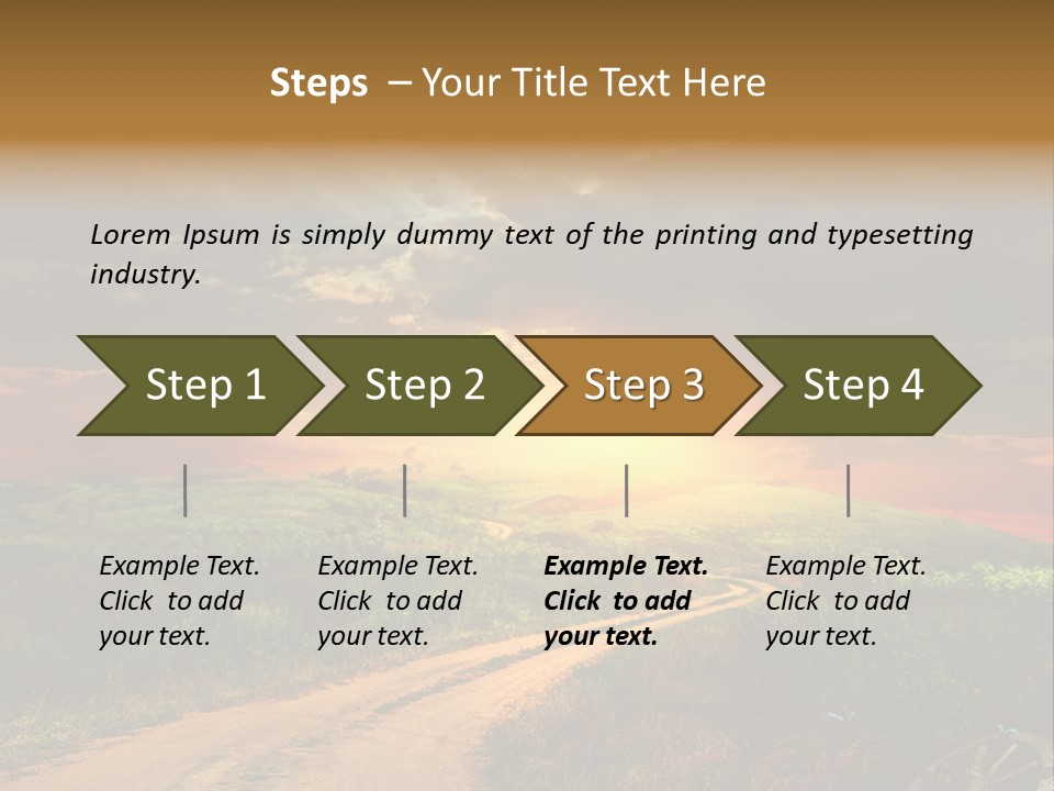 Agriculture Footpath Wheel PowerPoint Template