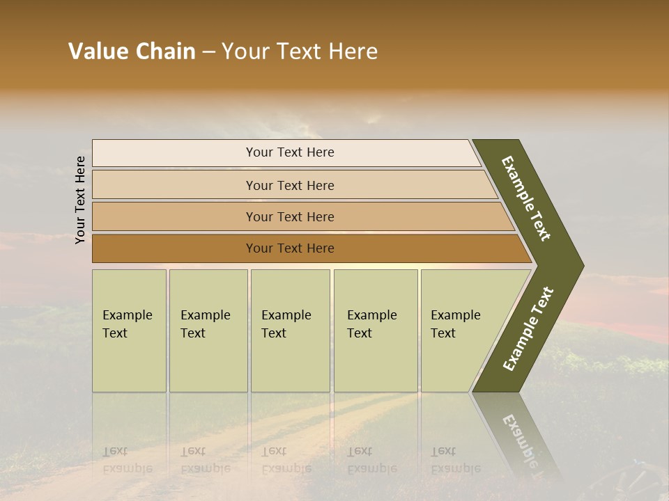 Agriculture Footpath Wheel PowerPoint Template