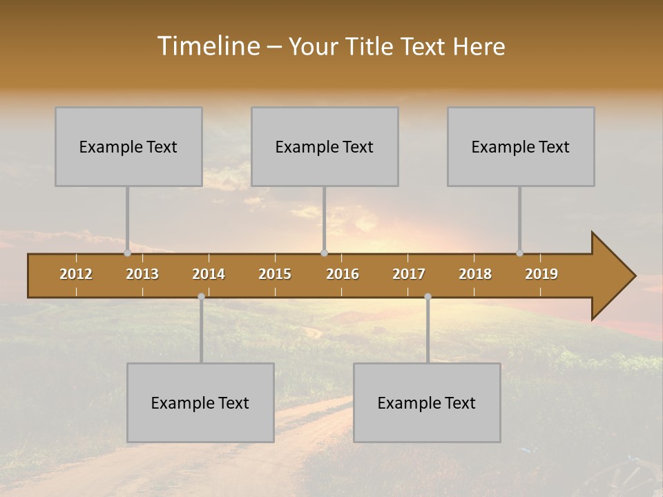 Agriculture Footpath Wheel PowerPoint Template