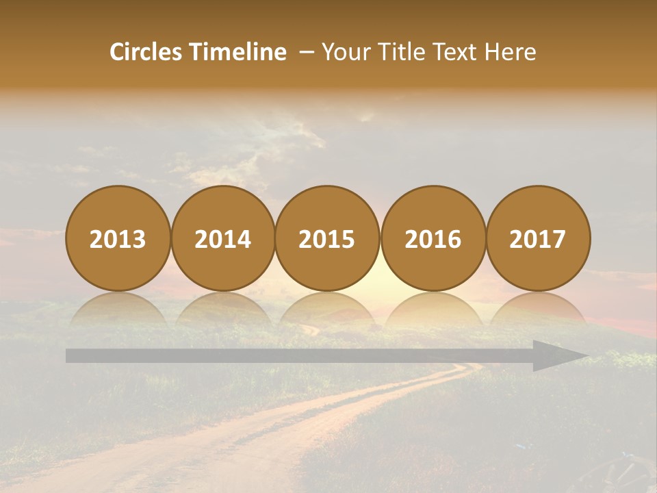 Agriculture Footpath Wheel PowerPoint Template