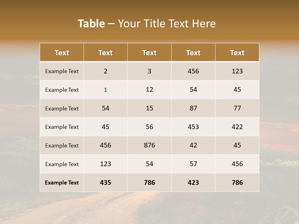 Agriculture Footpath Wheel PowerPoint Template