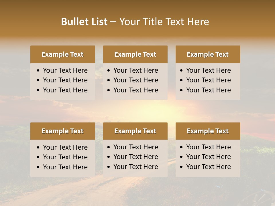 Agriculture Footpath Wheel PowerPoint Template