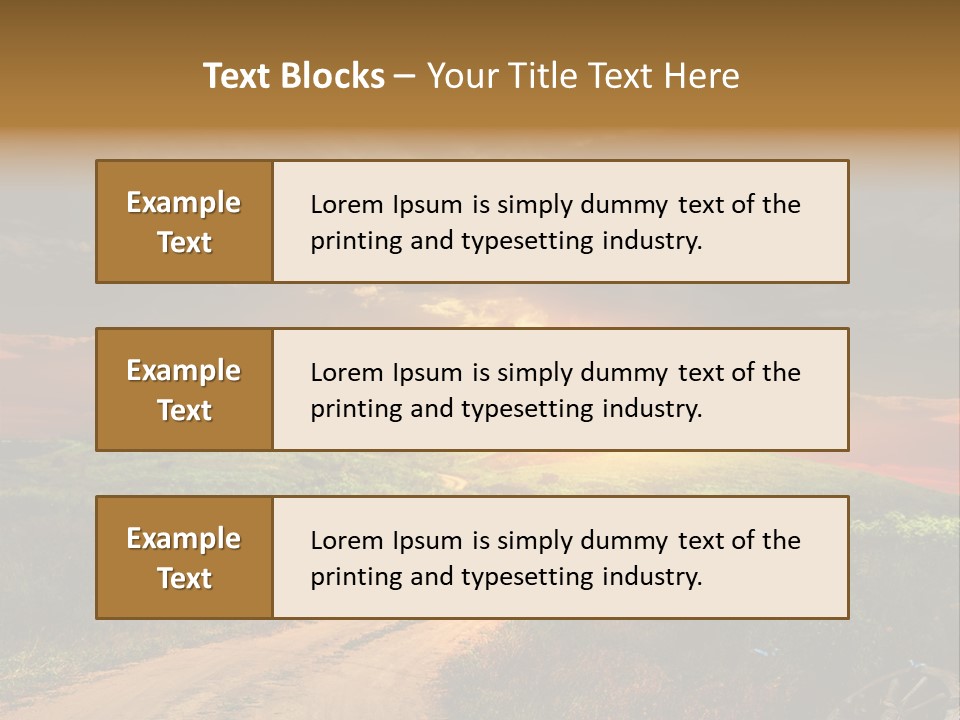 Agriculture Footpath Wheel PowerPoint Template