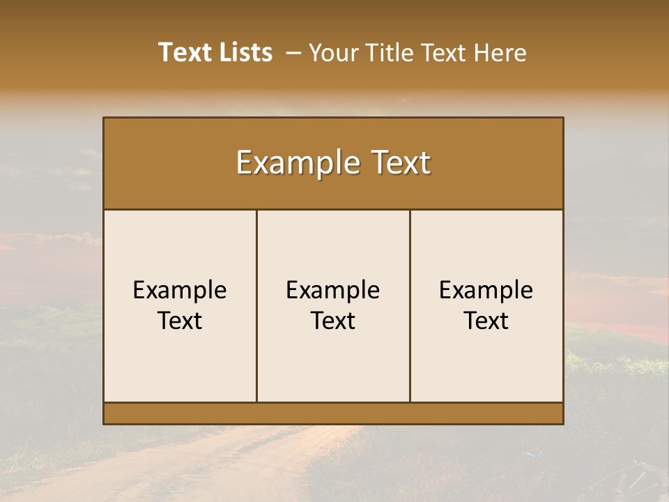 Agriculture Footpath Wheel PowerPoint Template