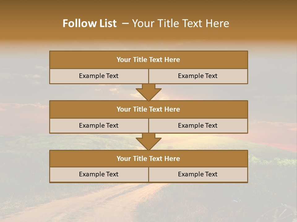 Agriculture Footpath Wheel PowerPoint Template