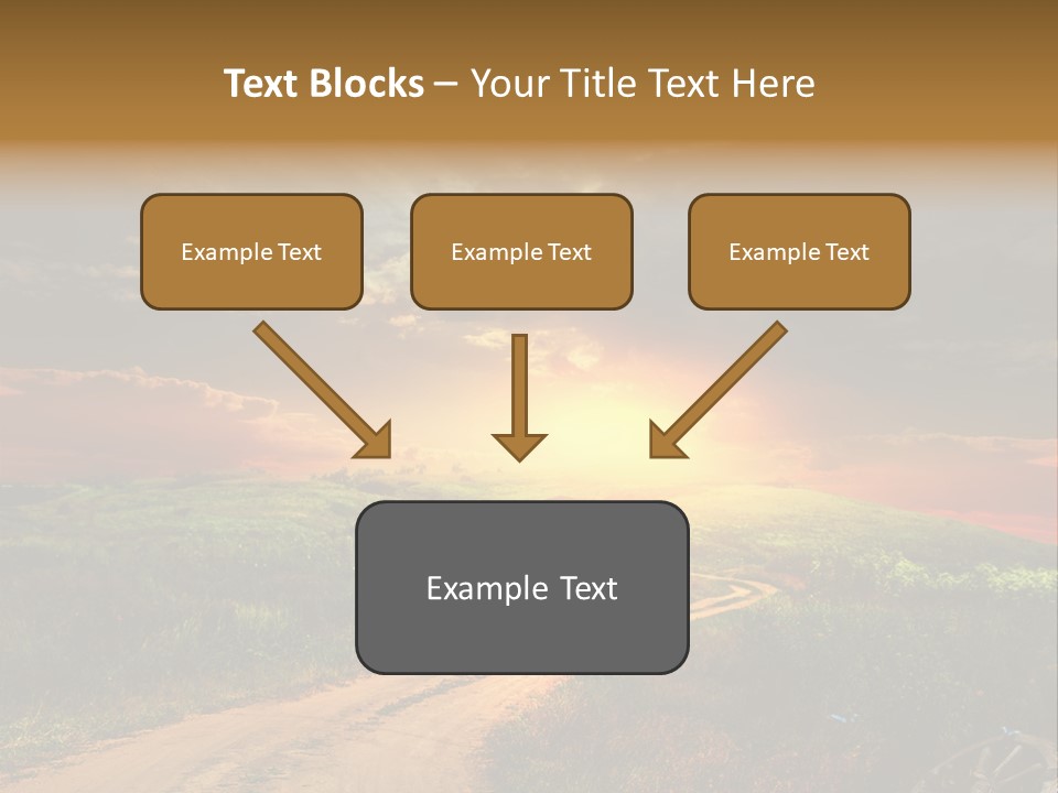 Agriculture Footpath Wheel PowerPoint Template