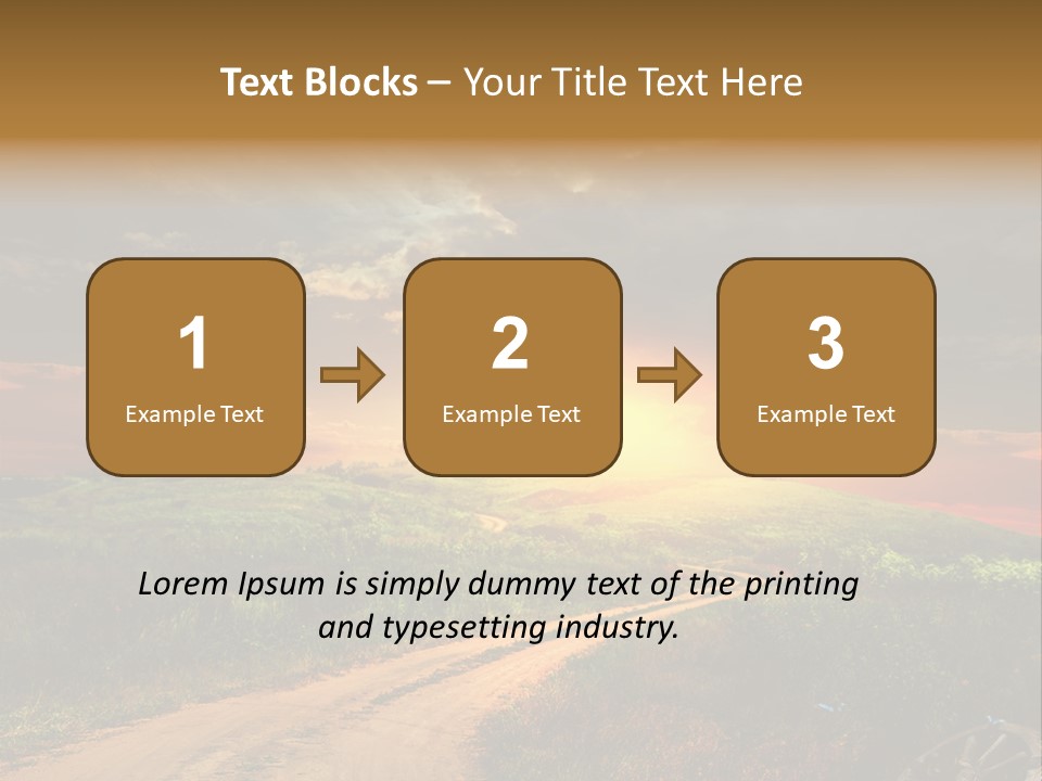 Agriculture Footpath Wheel PowerPoint Template