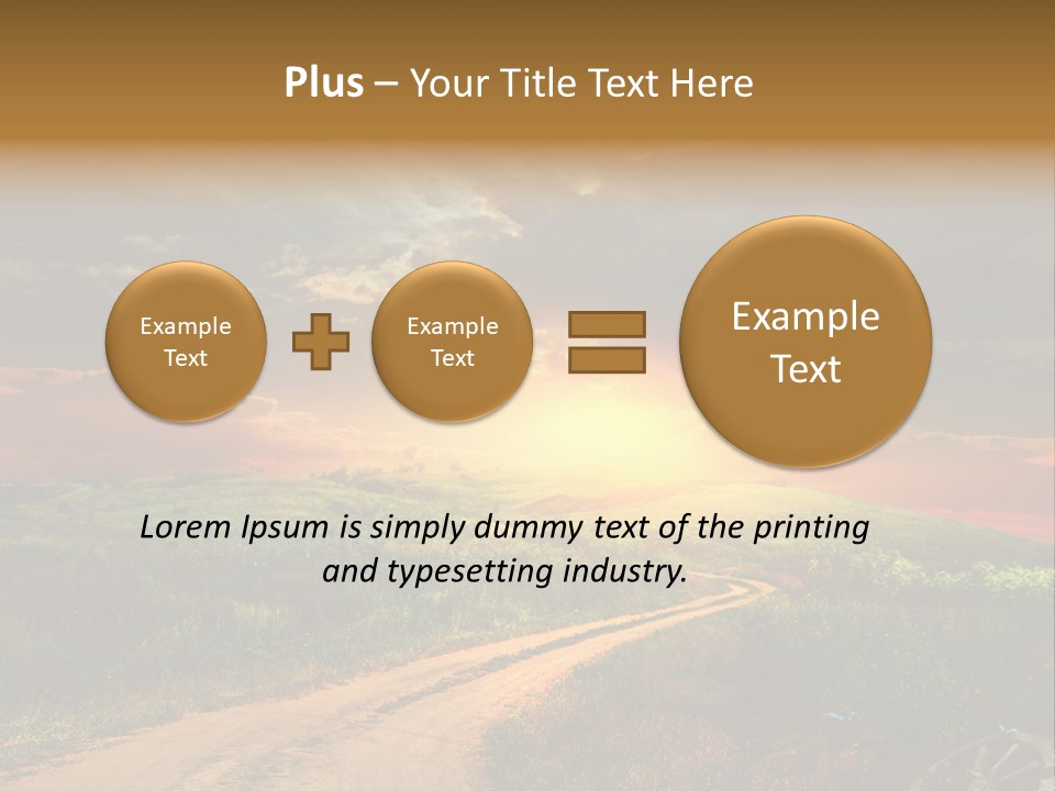 Agriculture Footpath Wheel PowerPoint Template