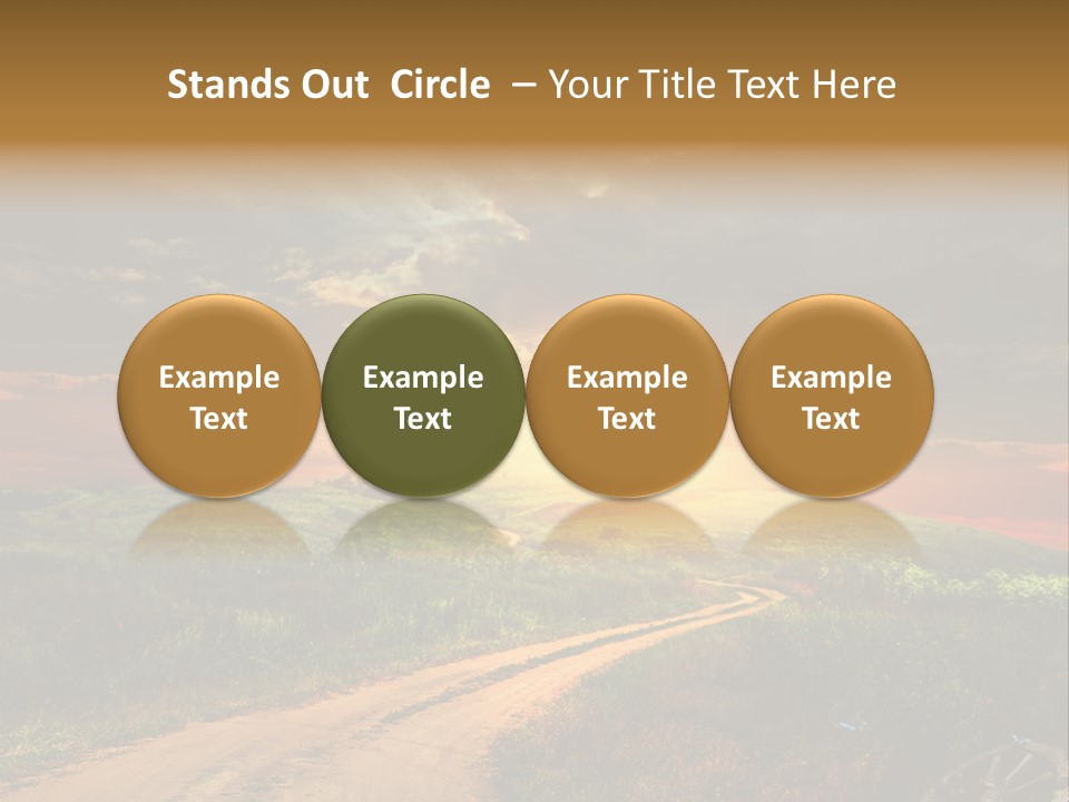 Agriculture Footpath Wheel PowerPoint Template