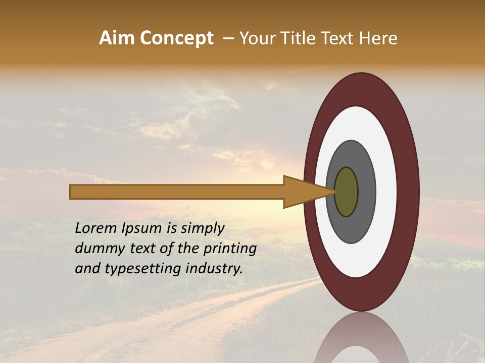 Agriculture Footpath Wheel PowerPoint Template