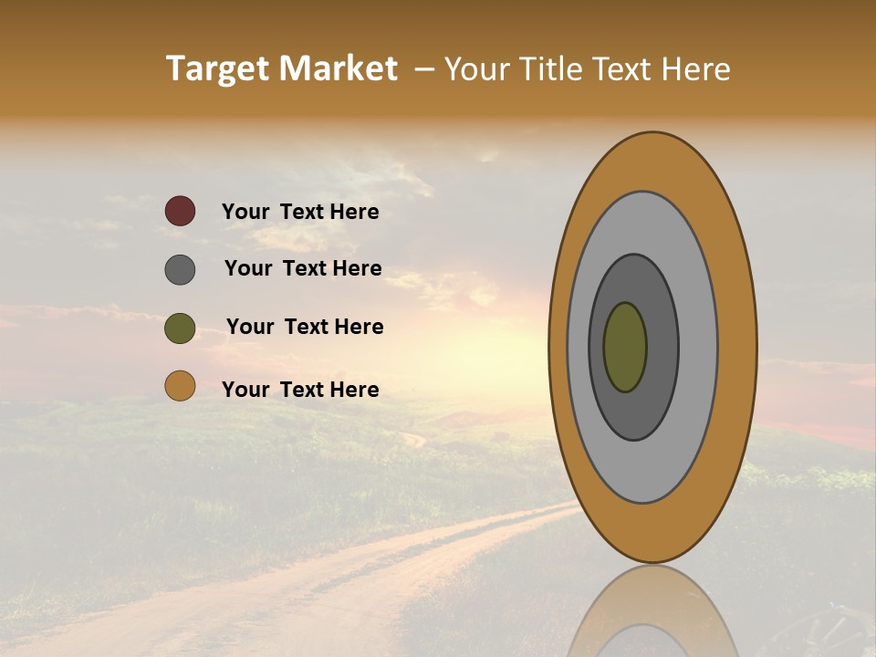 Agriculture Footpath Wheel PowerPoint Template