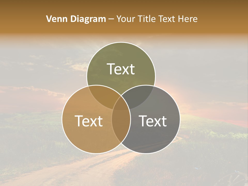 Agriculture Footpath Wheel PowerPoint Template
