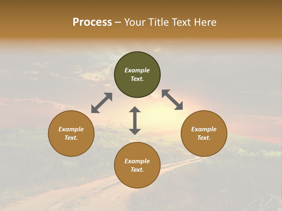 Agriculture Footpath Wheel PowerPoint Template
