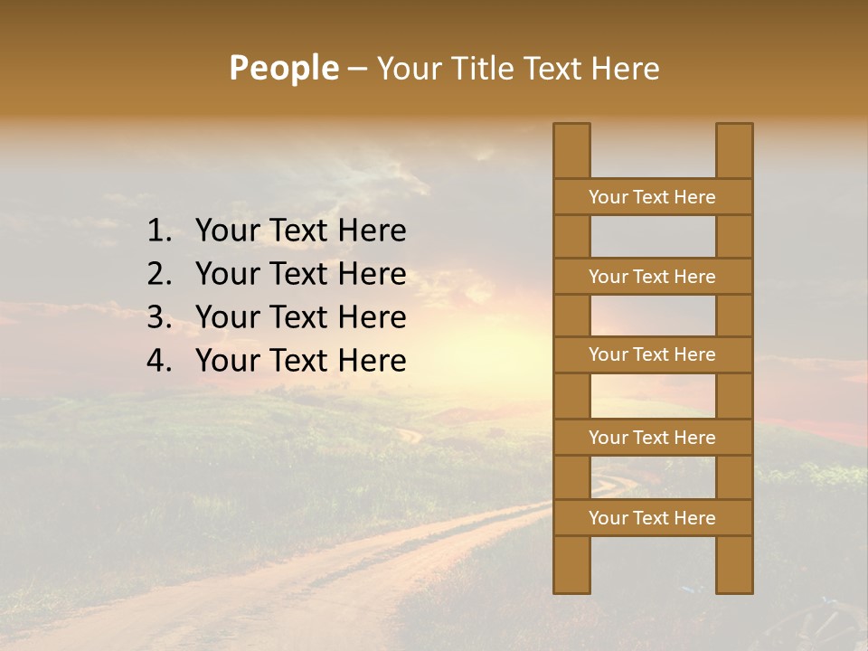 Agriculture Footpath Wheel PowerPoint Template