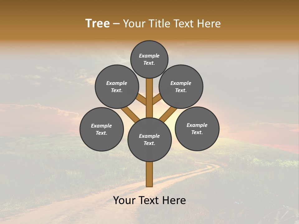 Agriculture Footpath Wheel PowerPoint Template