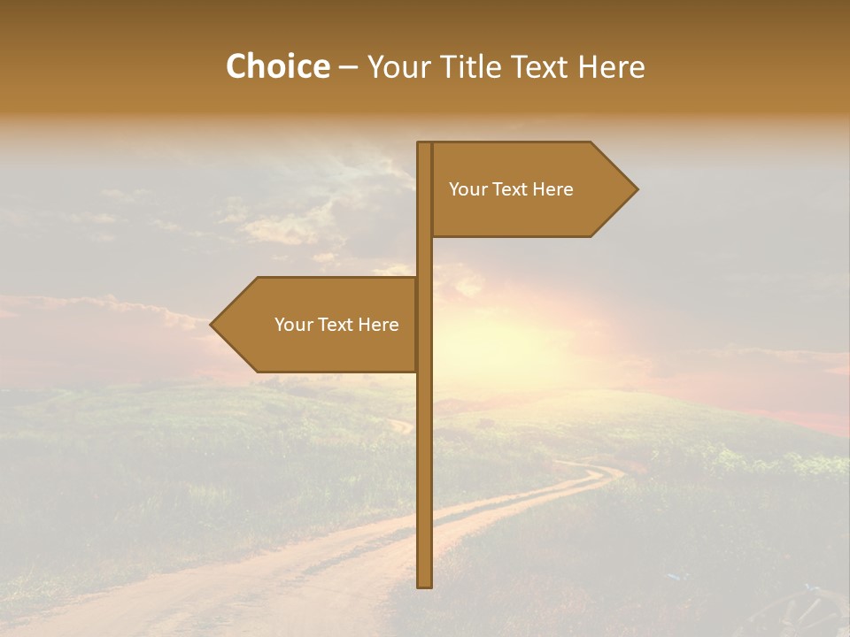 Agriculture Footpath Wheel PowerPoint Template