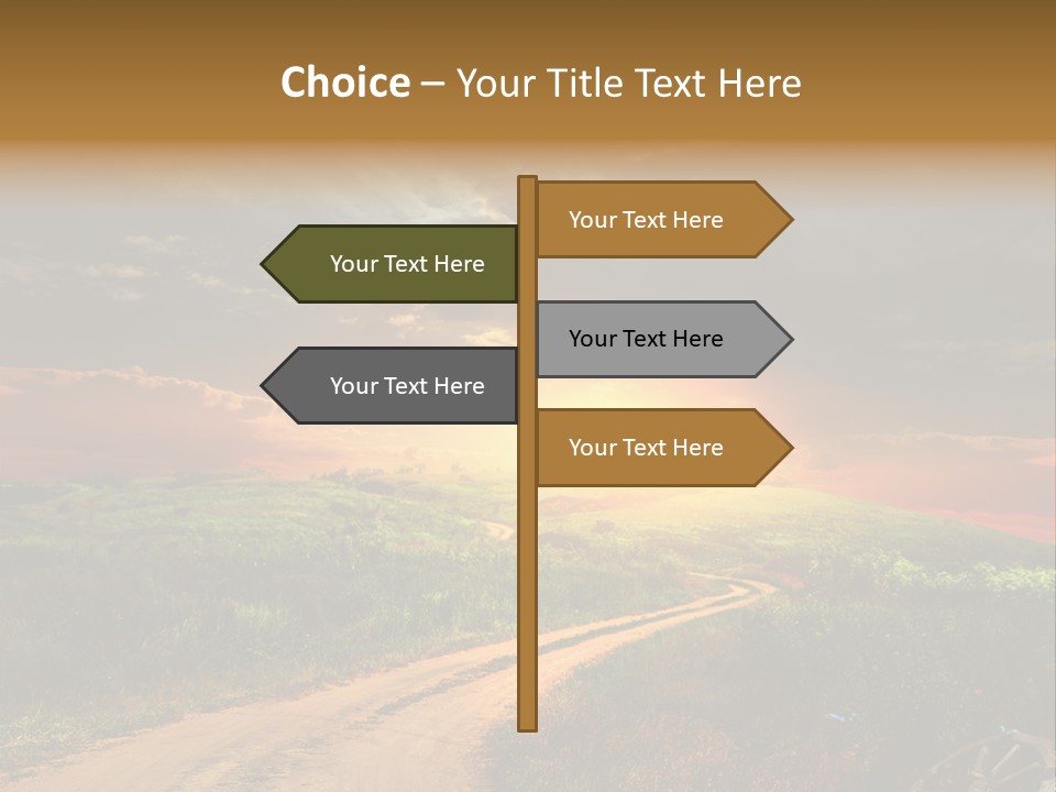 Agriculture Footpath Wheel PowerPoint Template