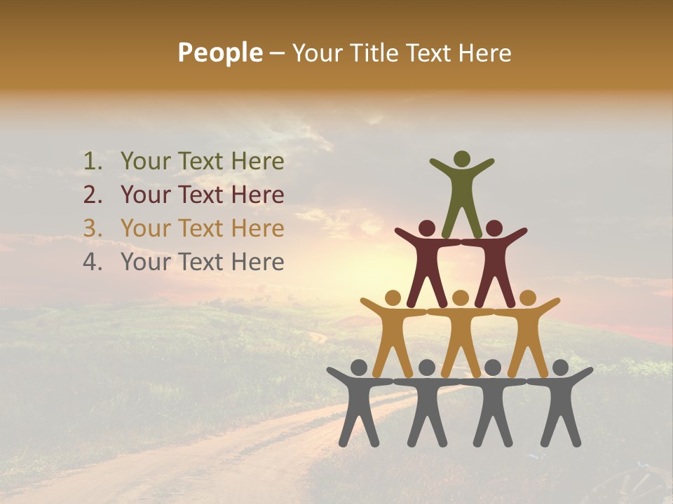 Agriculture Footpath Wheel PowerPoint Template