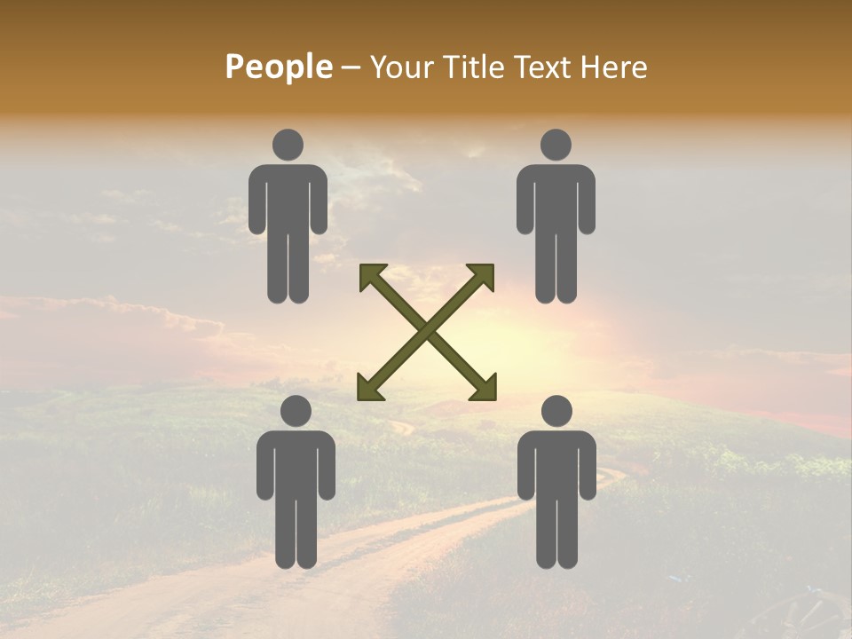 Agriculture Footpath Wheel PowerPoint Template