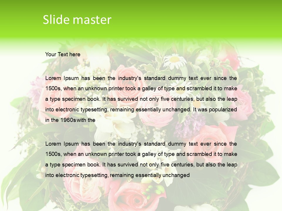 Decoration Beautiful Summer PowerPoint Template