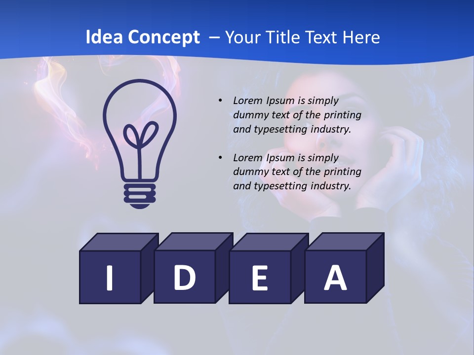 Sign Flame Young PowerPoint Template