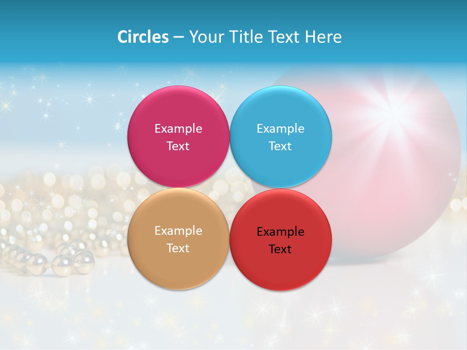Holiday Ornaments Toys PowerPoint Template