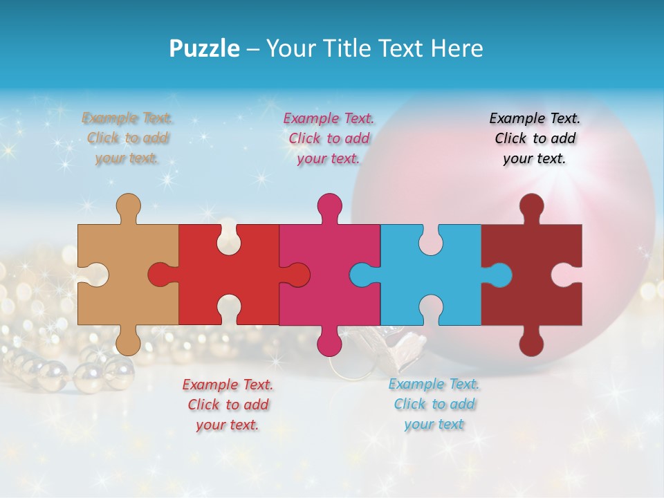 Holiday Ornaments Toys PowerPoint Template