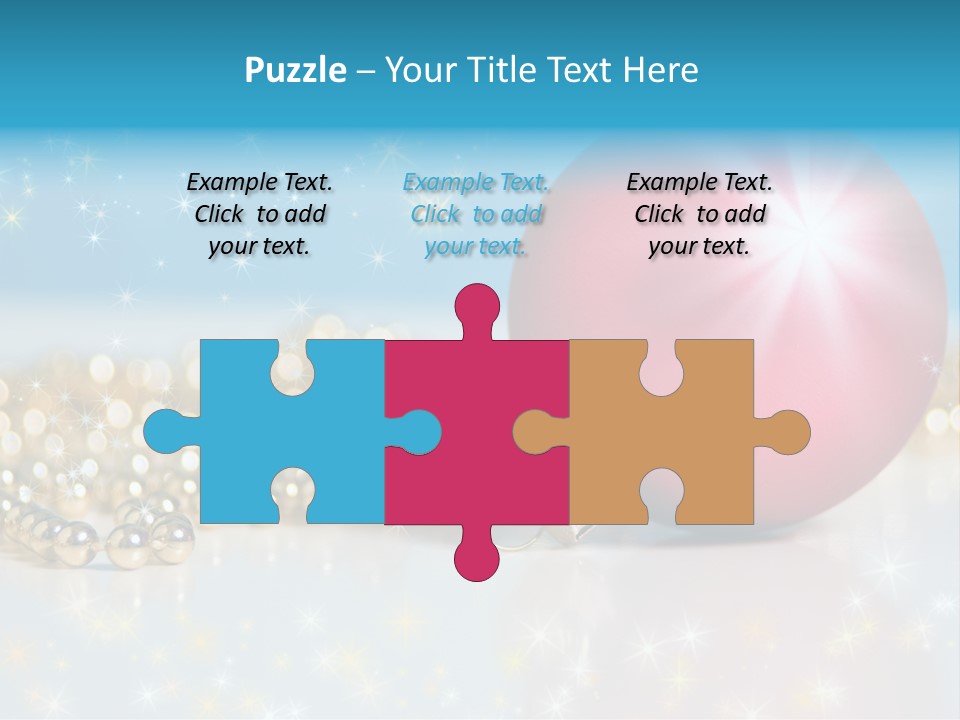 Holiday Ornaments Toys PowerPoint Template