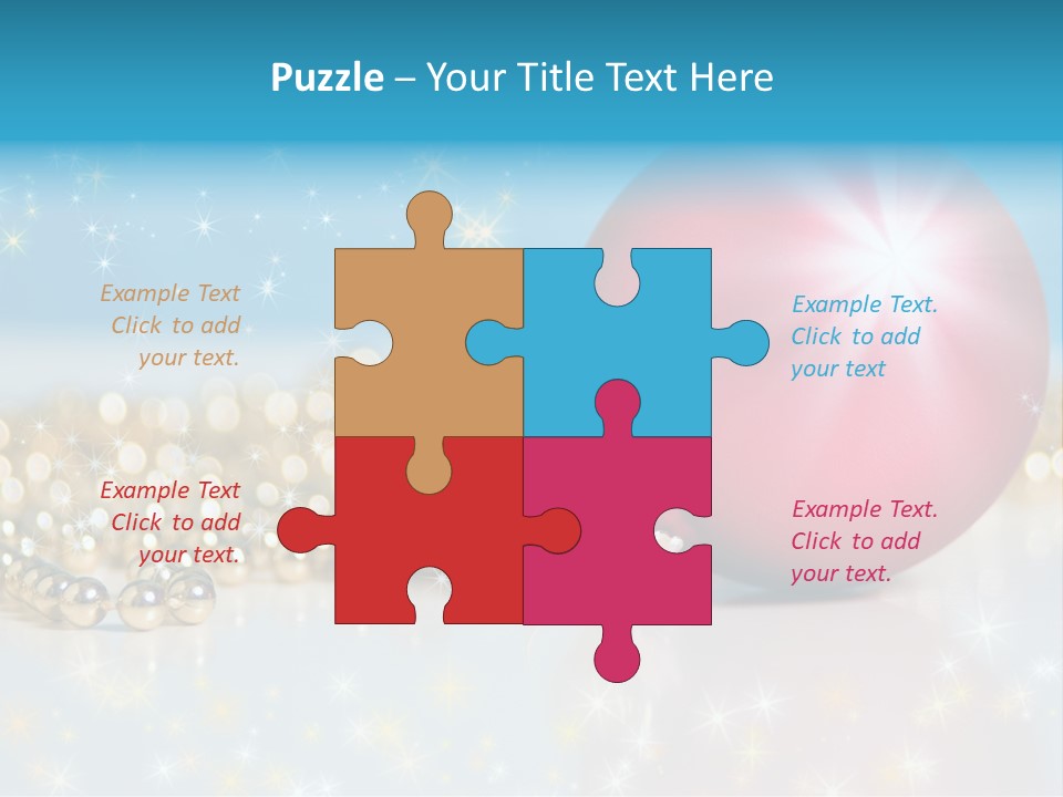 Holiday Ornaments Toys PowerPoint Template