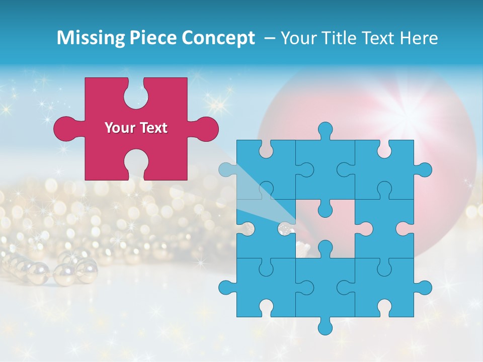 Holiday Ornaments Toys PowerPoint Template