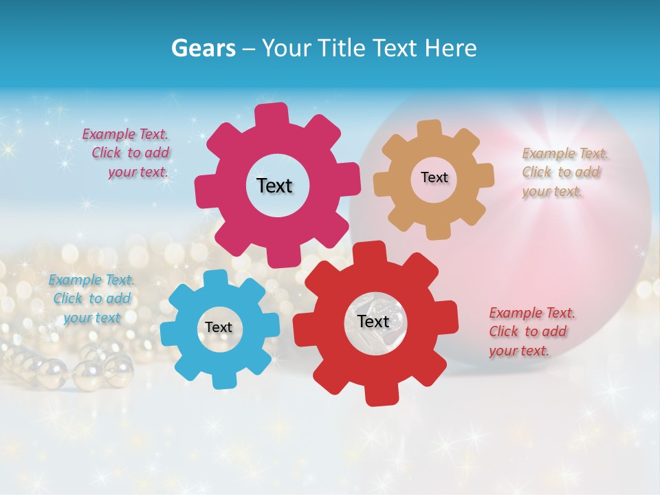 Holiday Ornaments Toys PowerPoint Template