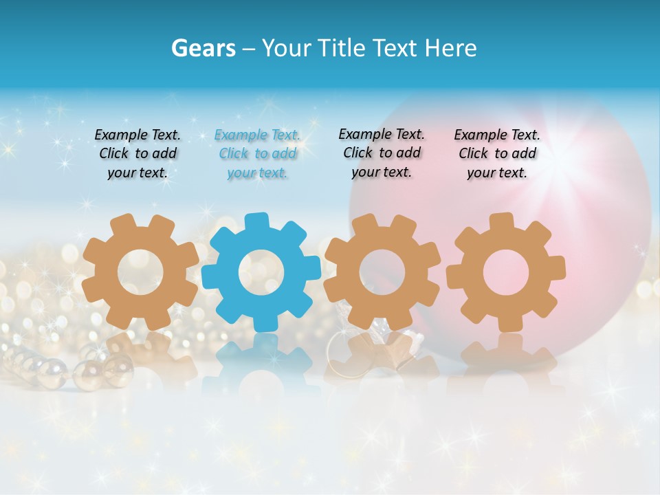 Holiday Ornaments Toys PowerPoint Template