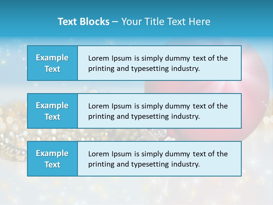 Holiday Ornaments Toys PowerPoint Template