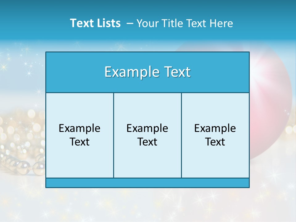 Holiday Ornaments Toys PowerPoint Template